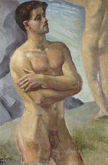 georg pauli Bathing Men Germany oil painting art